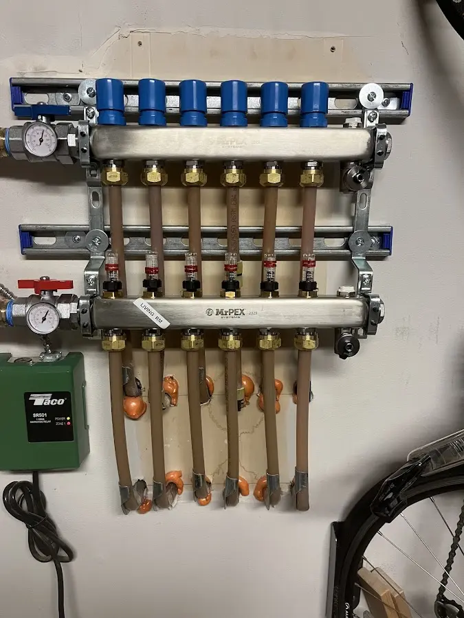 Plumber performing Gas Line Installation at a residential property in Halifax